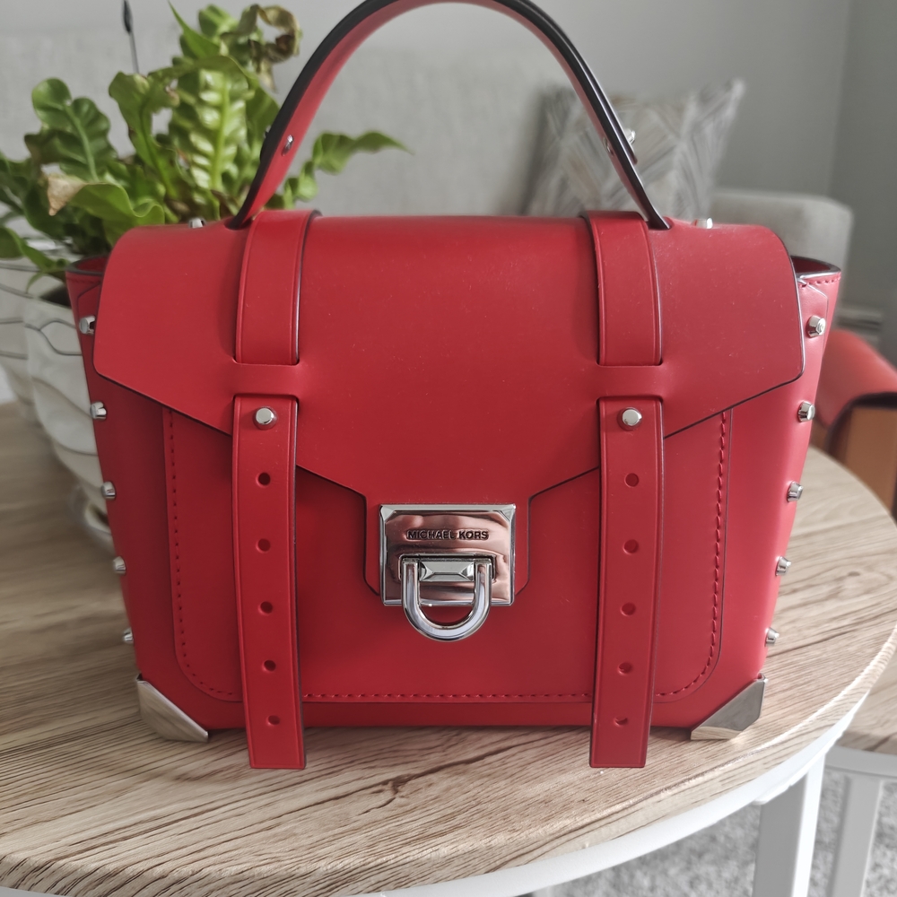 Michael Kors Red Studded Women's Bag